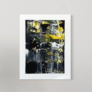 Original Hand Painted Abstract “Story Book” / 11X14 inch on yupo paper